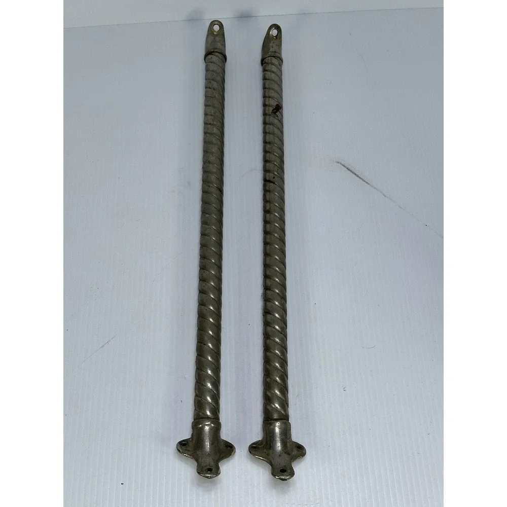 Antique Victorian Wall Sink Shelf Brackets Claw Foot Supports Chrome As‎ Found